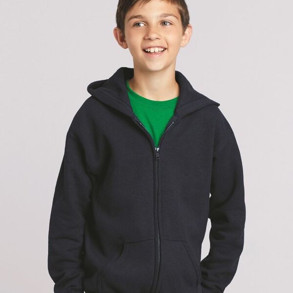 Gildan Youth Heavy Blend™ Full-Zip Hooded Sweatshirt 18600B Youth Heavy Blend™ Full-Zip Hooded Sweatshirt Thumbnail
