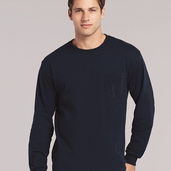 Gildan • Ultra Cotton® Long Sleeve Pocket T-Shirt • 2410 Thumbnail