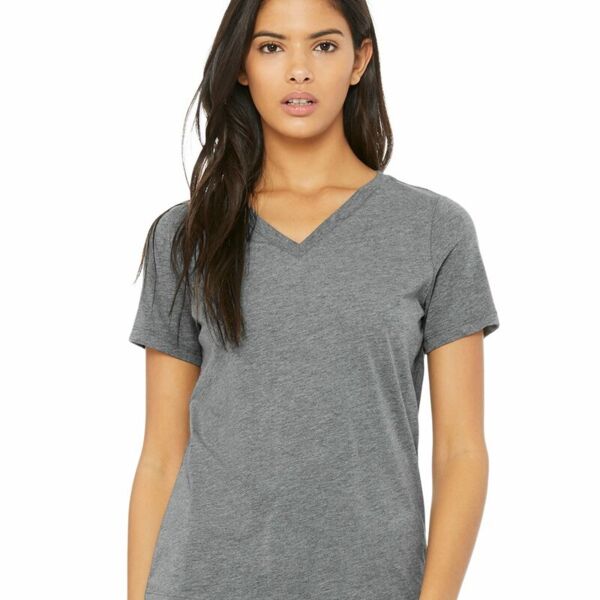 Bella + Canvas • Women's Relaxed Triblend Short Sleeve V-Neck Tee • 6415 Thumbnail