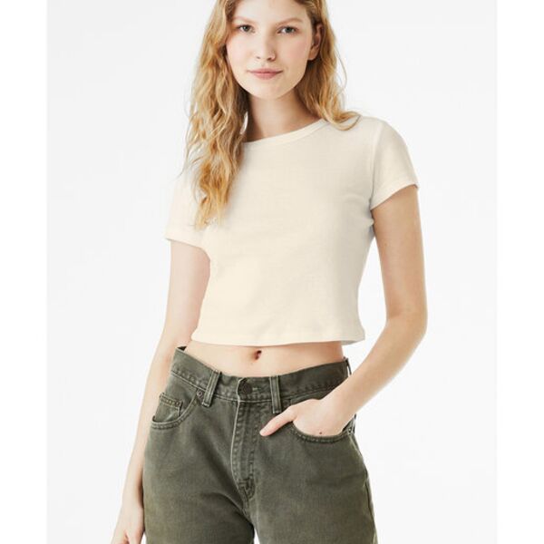 Bella + Canvas • Ladies' Micro Ribbed Baby Crop Tee • 1010BE Thumbnail