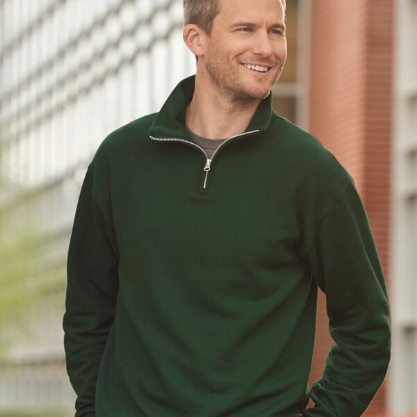 Jerzees • Nublend® Cadet Collar Quarter-Zip Sweatshirt • 995MR Thumbnail