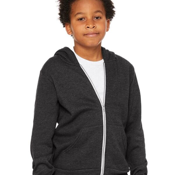 Bella + Canvas • Youth Sponge Fleece Full-Zip Hoodie • 3739Y Thumbnail