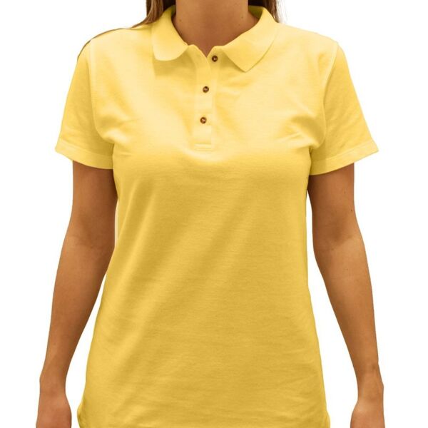 M&O • Women's Ringspun Pique Polo • 7600 Thumbnail