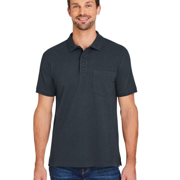 Harriton • Men's Valiant Cotton Snag Protect Pocket Polo • M205P Thumbnail